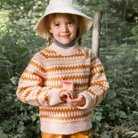 Sandnes 2411 4 Kleiva Kinderpullover Strickset