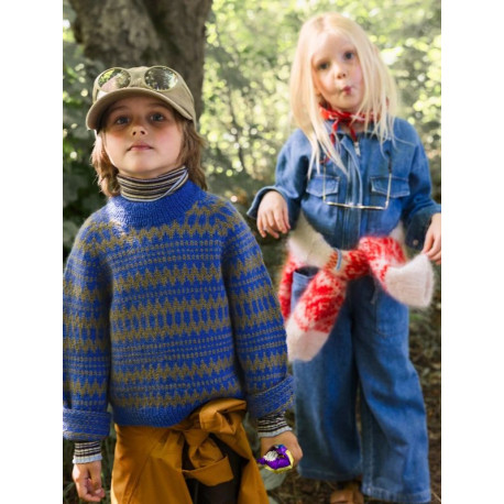 Sandnes 2411 4 Kleiva Kinderpullover Strickset