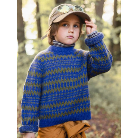 Sandnes 2411 4 Kleiva Kinderpullover Strickset