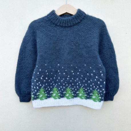 Knitting for Olive Snow Sweater Kids Strickset