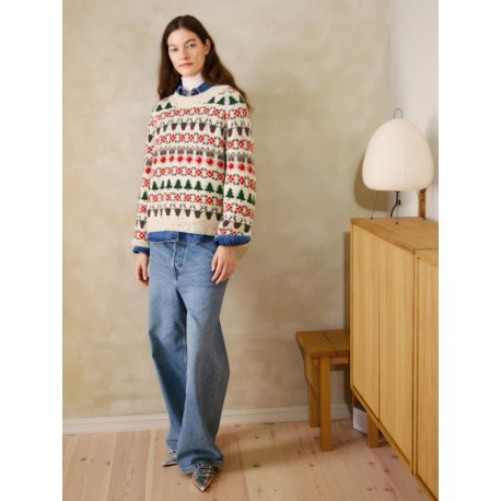 Sandnes 24 4  Weihnachtspullover Strickset