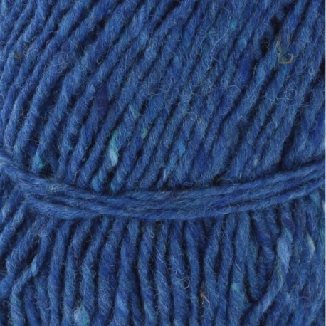 Lang Yarns Donegal Tweed + Royal Blau 0006 Detail