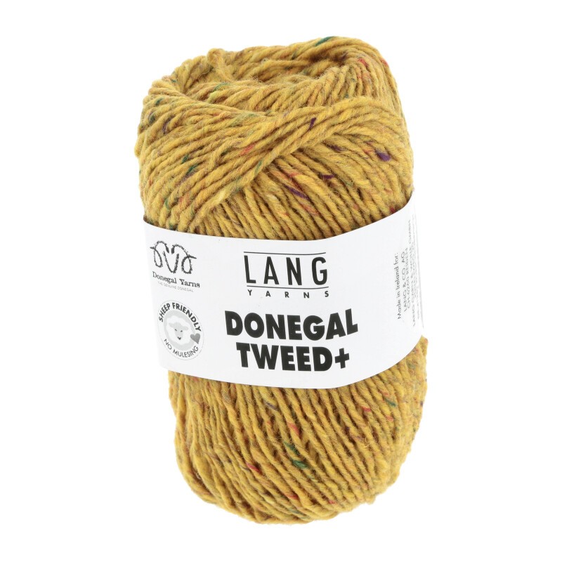 Lang Yarns Donegal Tweed + Gelb 0014