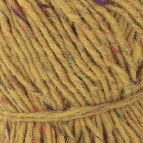 Lang Yarns Donegal Tweed + Gelb 0014 Detail