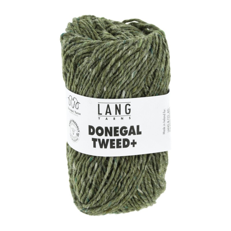 Lang Yarns Donegal Tweed + Grün 0017