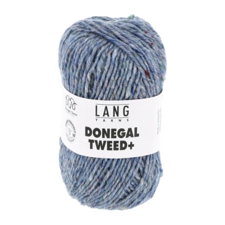 Lang Yarns Donegal Tweed + Hellblau 0020