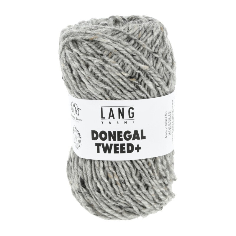 Lang Yarns Donegal Tweed + Hellgrau 0023