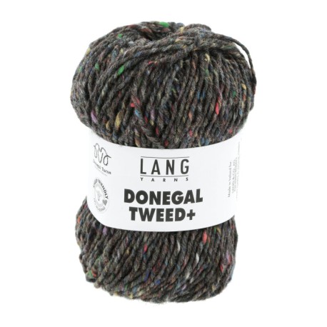 Lang Yarns Donegal Tweed + Grau 0024