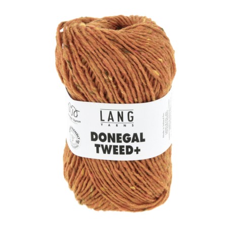 Lang Yarns Donegal Tweed + Orange 0059