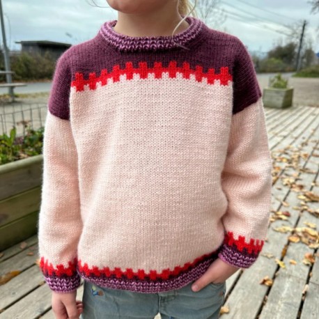 Petite Knit Cross Sweater Junior