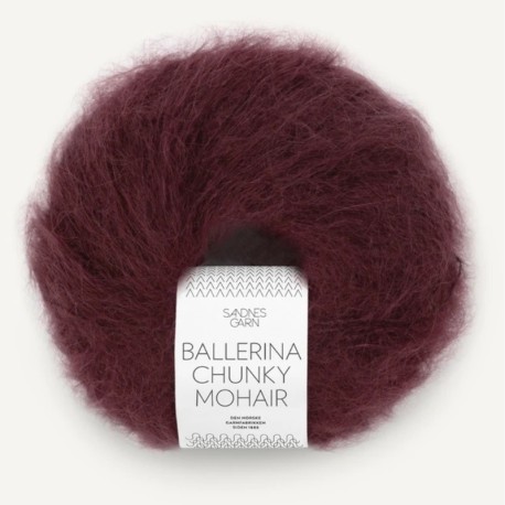 Sandnes Ballerina Chunky Mohair Dyp Burgunder 4372 Preorder