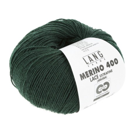 Lang Yarns Merino 400 Lace Dunkelgrün 0118