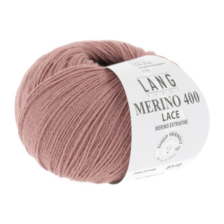 Lang Yarns Merino 400 Lace Rosenholz 0148