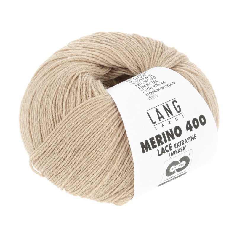 Lang Yarns Merino 400 Beige Mélange 0326