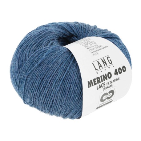 Lang Yarns Merino 400 Jeans Hell Mélange 0333