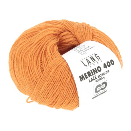 Lang Yarns Merino 400 Mandarine Mélange 0359