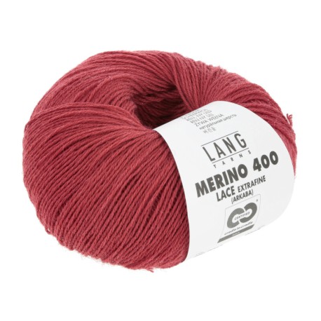 Lang Yarns Merino 400 Rot Mélange 0061