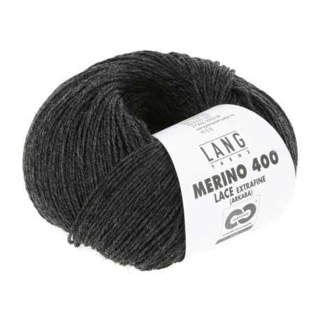 Lang Yarns Merino 400 Anthrazit Mélange 0070