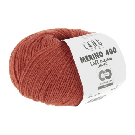 Lang Yarns Merino 400 Braunorange 0075