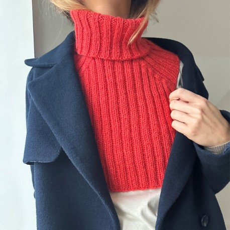 Le Knit Note Rib Neck Wollpaket