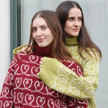 Spektakelstrik Heart Together Sweater Wollpaket