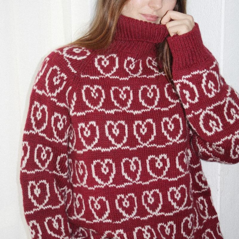 Spektakelstrik Heart Together Sweater Wollpaket