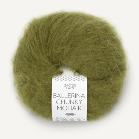 Sandnes Ballerina Chunky Mohair Moss Green 9563 Preorder