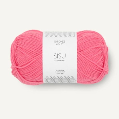 Sandnes Sisu Bubblegum Pink 4315 Detail