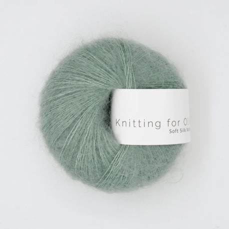 Knitting for Olive Soft Silk Mohair Eukalyptus