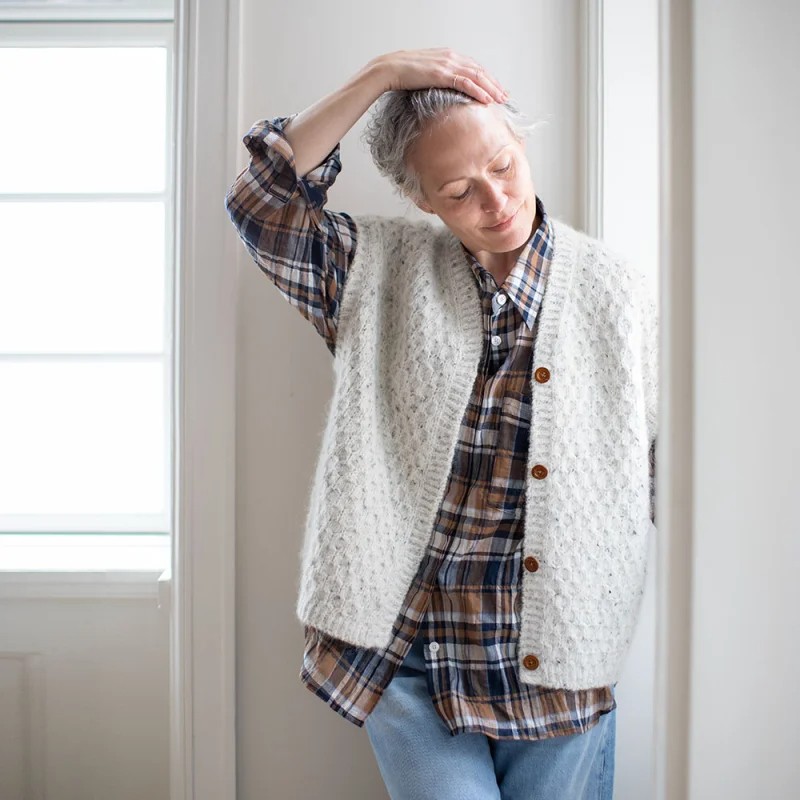 Anne Ventzel Leander Cardi Vest Wollpaket