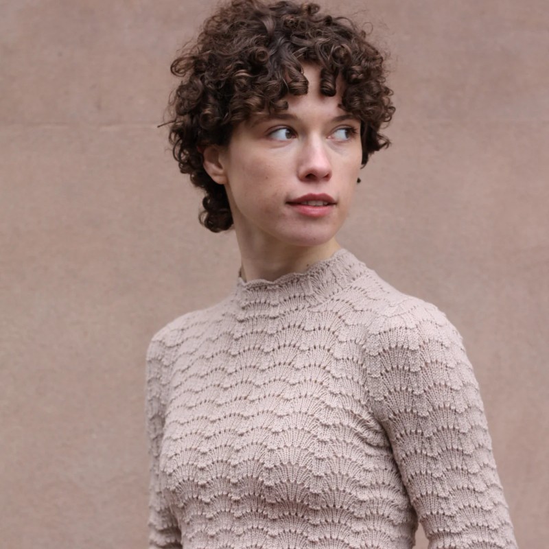 Barbroe Bluse Knitting for Olive Strickset