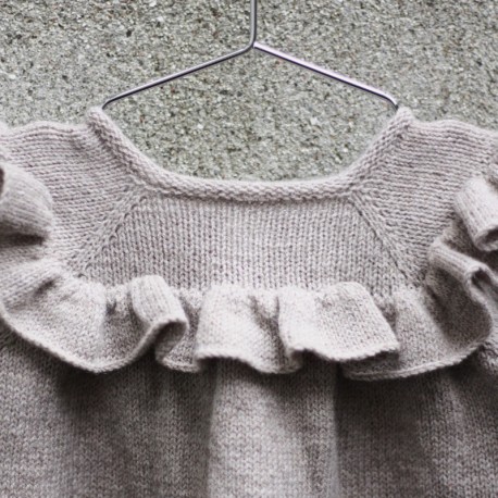 Ruffle Dress Knitting for Olive Strickset