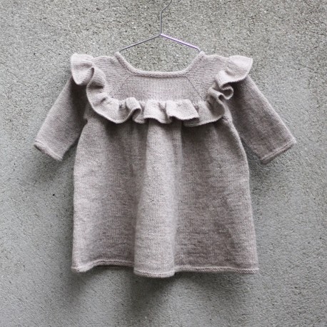 Ruffle Dress Knitting for Olive Strickset