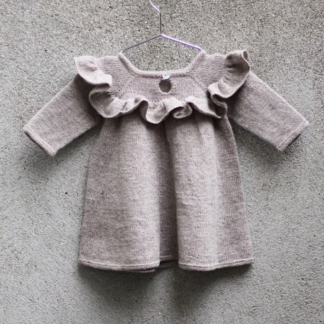 Ruffle Dress Knitting for Olive Strickset