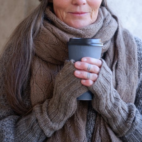 Olive Scarf Knitting for Olive Strickset