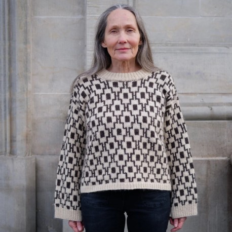 Knitting for Olive Mosaik Sweater Strickset