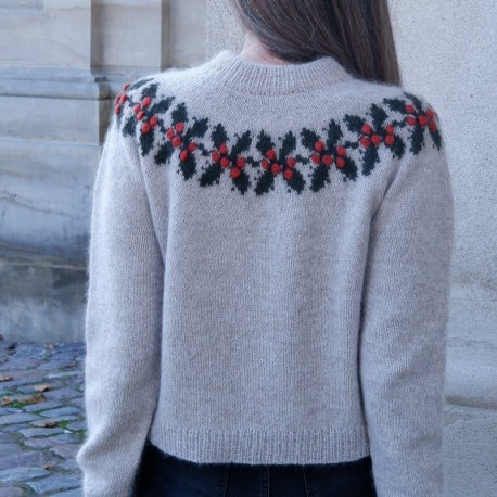 Knitting for Olive Holly Sweater Adult Strickset