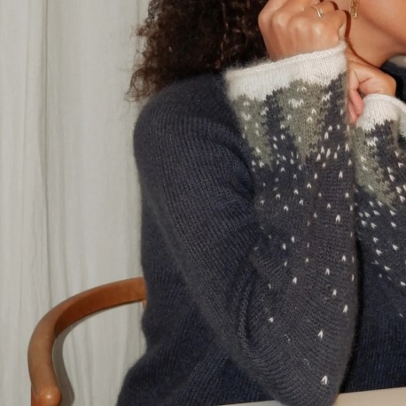 Knitting for Olive Snow Sweater Adult Strickset