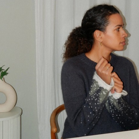 Knitting for Olive Snow Sweater Adult Strickset