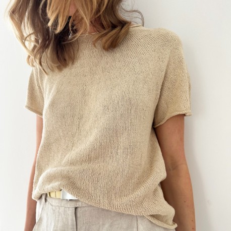 Le Knit Plain Yoke Tee 28 Wollpaket