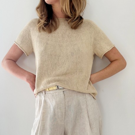 Le Knit Plain Yoke Tee 28 Wollpaket