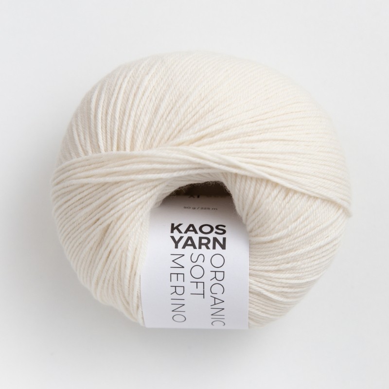 Kaos Yarn Organic Soft Merino - Natural 1001