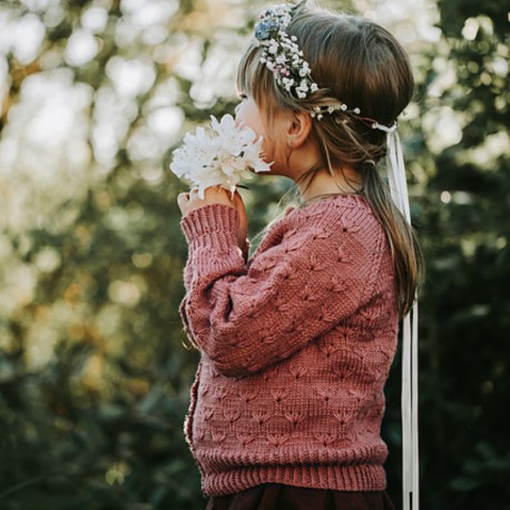 Kleinigkeitenliebe Meadowflower Cardigan Kids Wollpaket