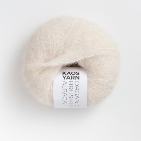 Kaos Yarn Organic Brushed Alpaca Natural 2001