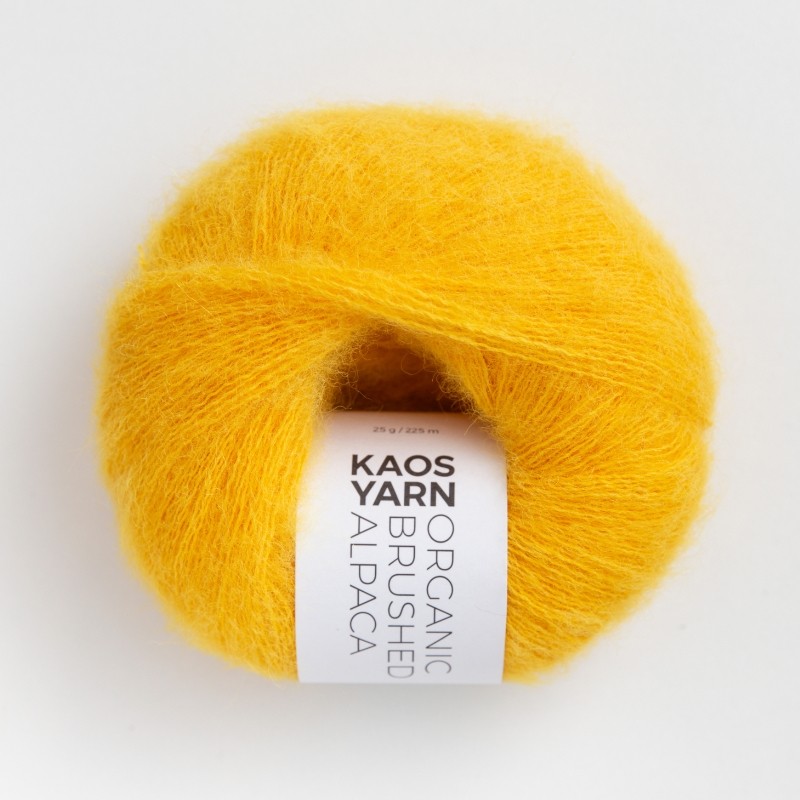 Kaos Yarn Organic Brushed Alpaca Sunny 2017 Detail