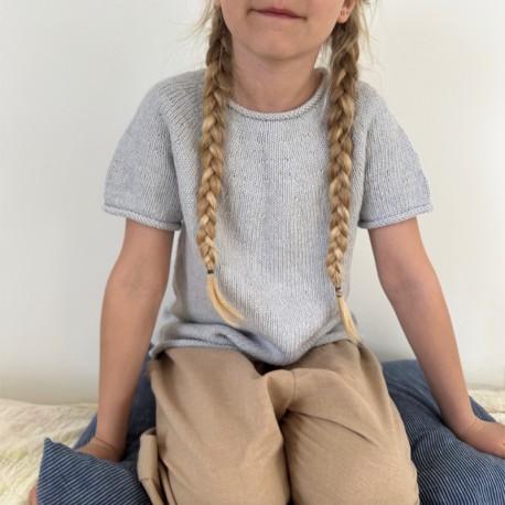 Le Knit Plain Yoke Tee 20 Junior Wollpaket