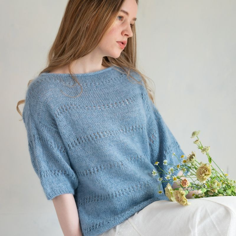 Majo Garn Inès Blouse Strickset