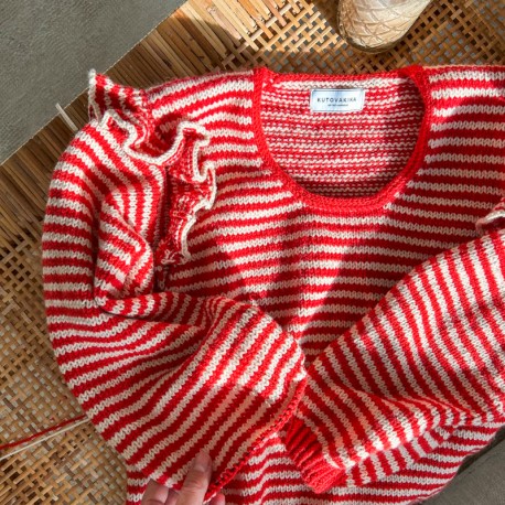 Kutovakika Chicka Cherry Sweater Wollpaket