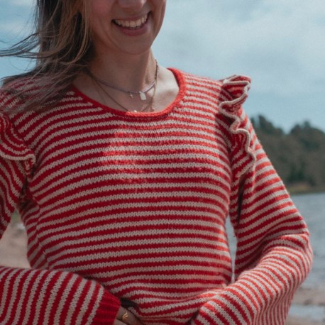 Kutovakika Chicka Cherry Sweater Wollpaket