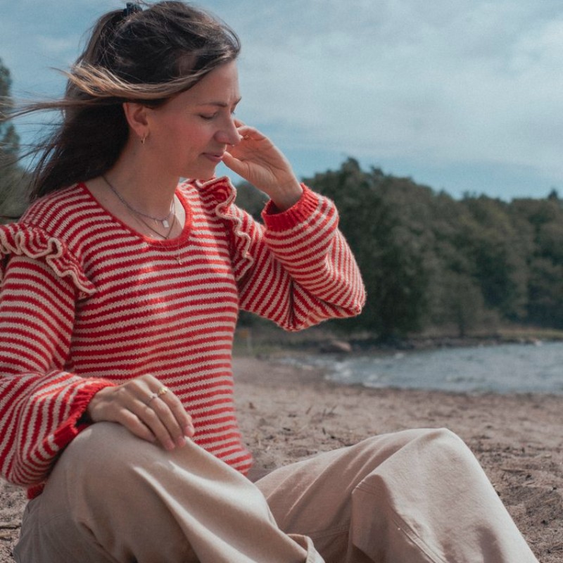Kutovakika Chicka Cherry Sweater Wollpaket
